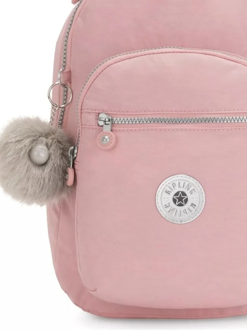 Kipling Pink Seoul IX Backpack w/ Anna  Monkey Charm NWT